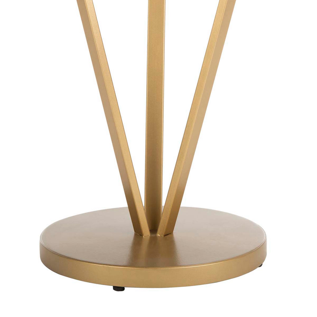 Safavieh Theia Accent Table - White Marble/Gold