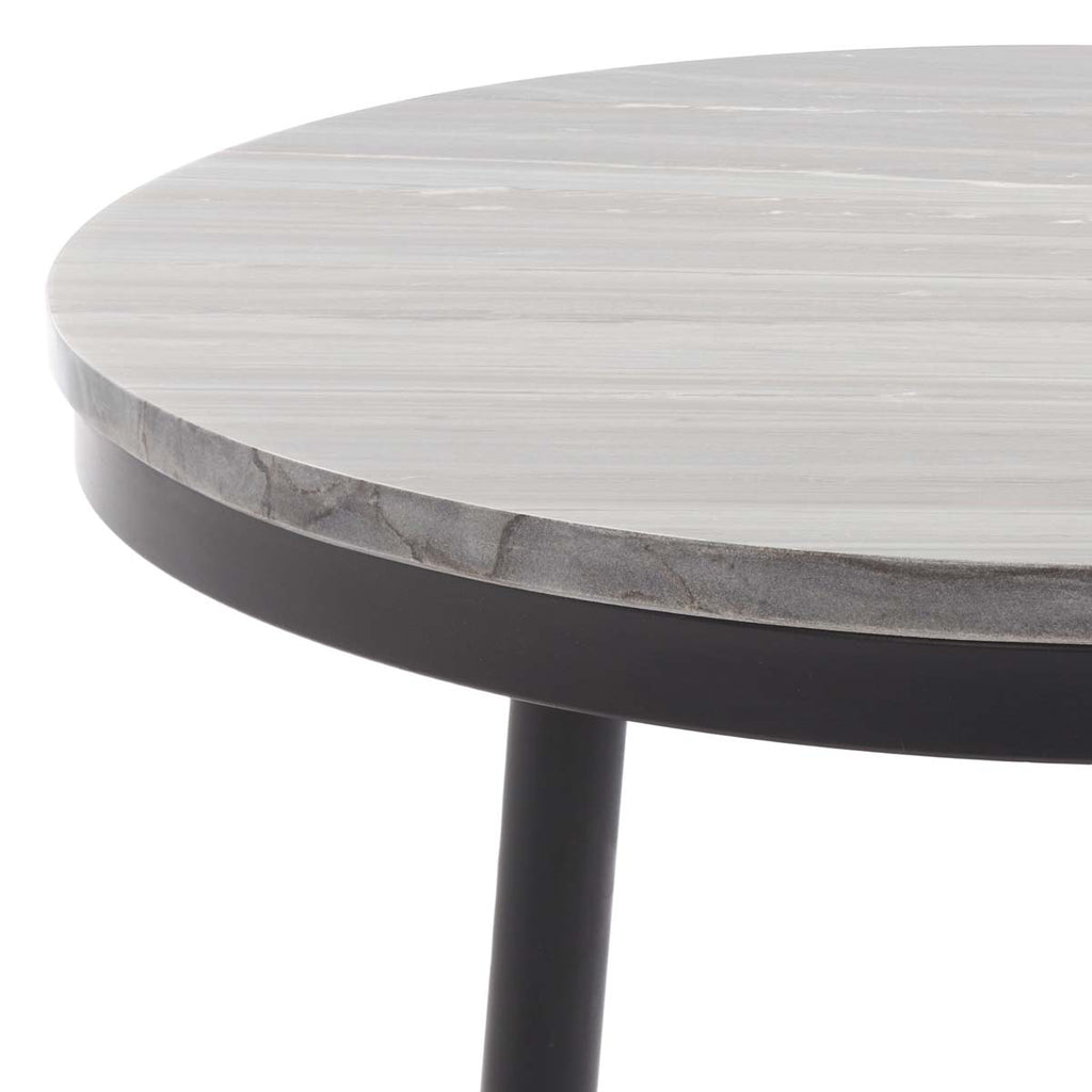 Safavieh Nylah Marble Side Table - Grey Marble