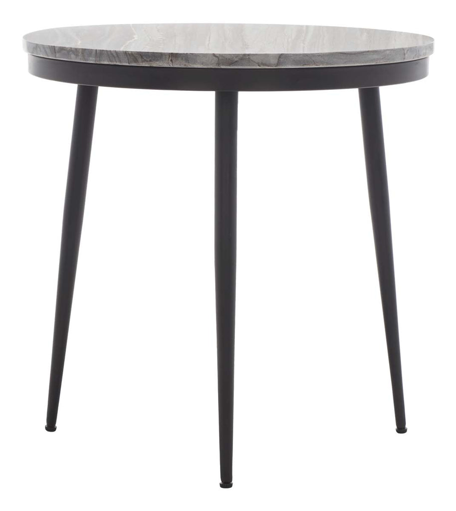 Safavieh Nylah Marble Side Table - Grey Marble