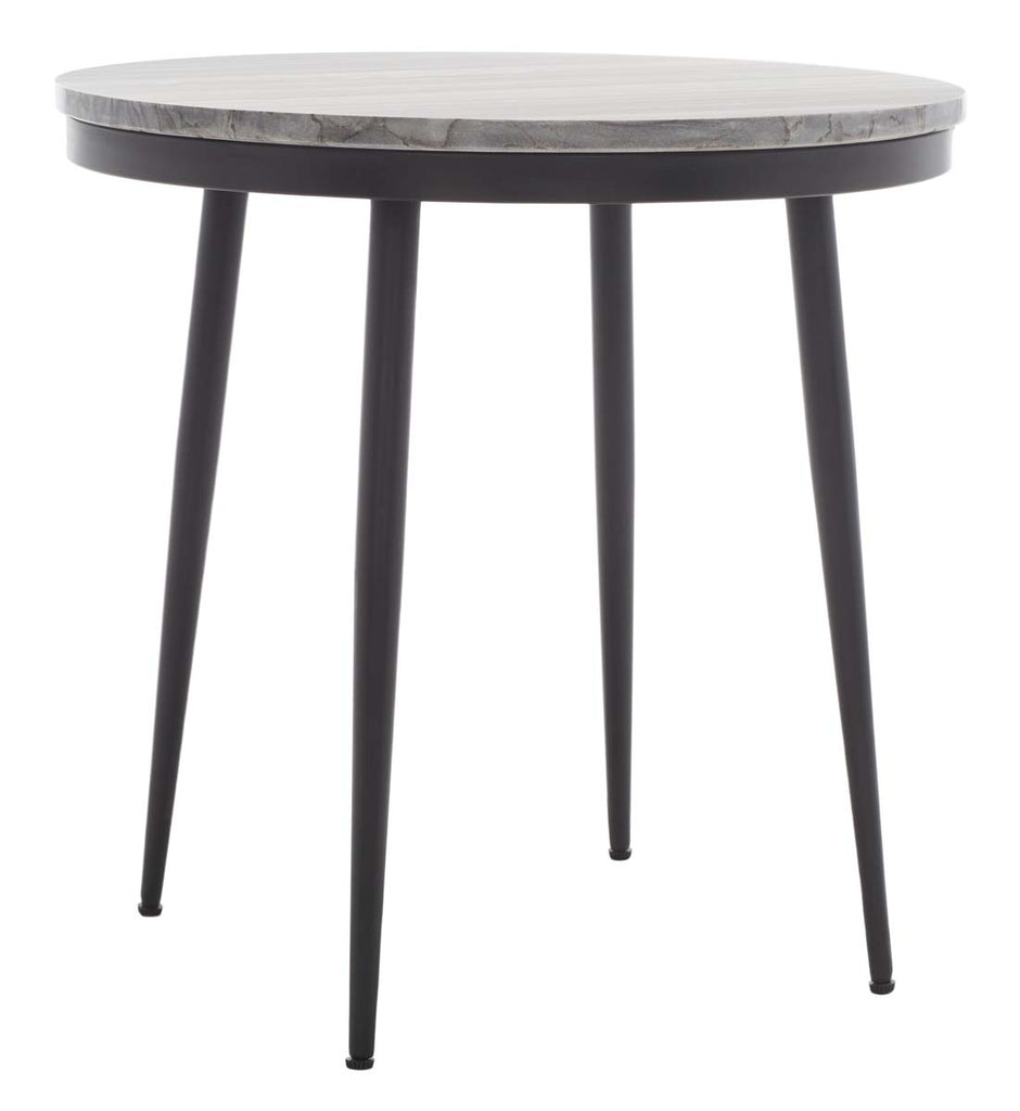 Safavieh Nylah Marble Side Table - Grey Marble