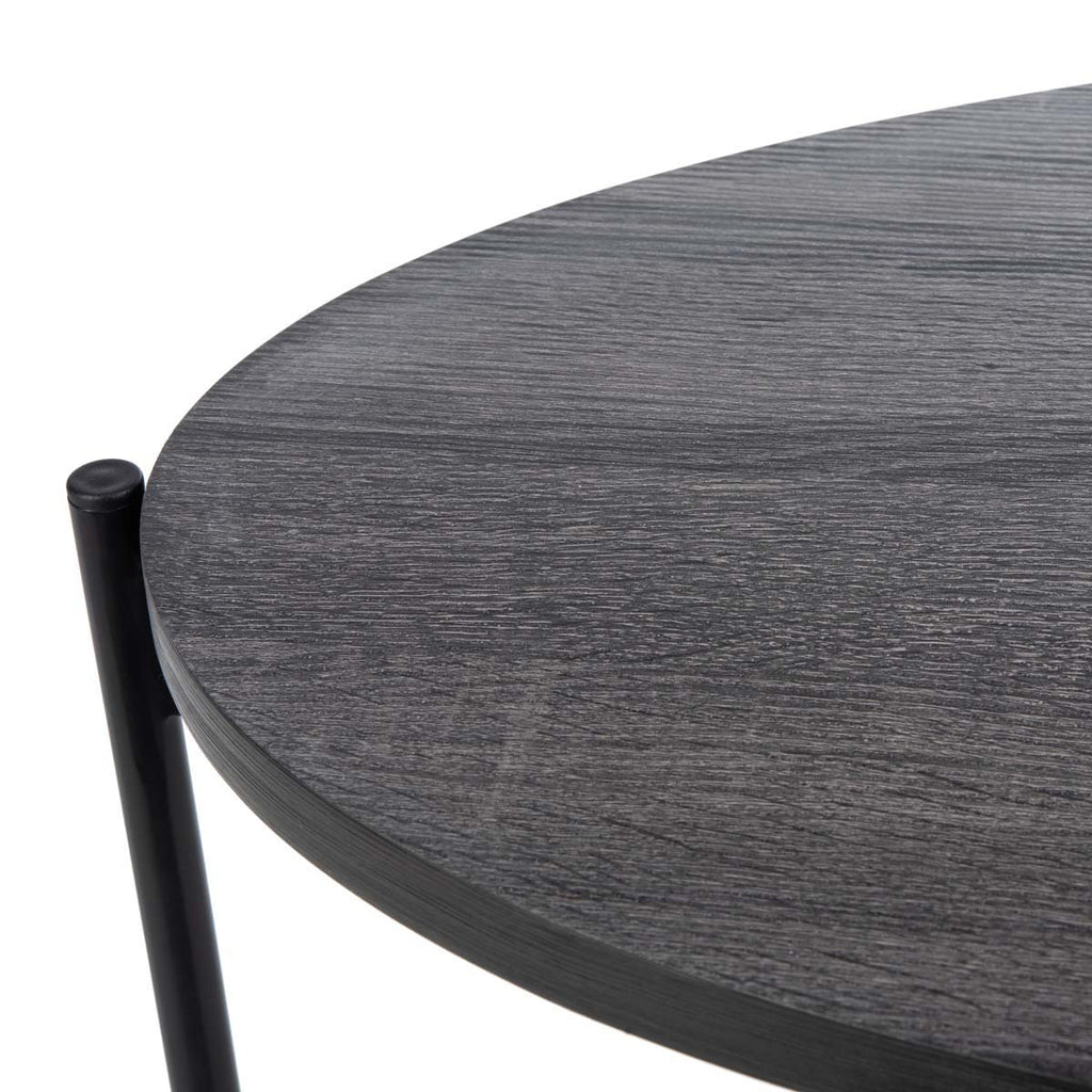 Safavieh Sven Side Table - Dark Grey Oak/Black