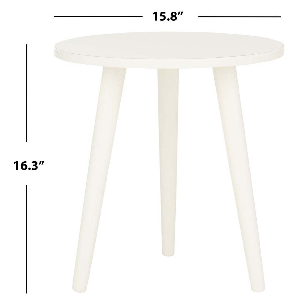 Safavieh Orion Round Accent Table - Antique White