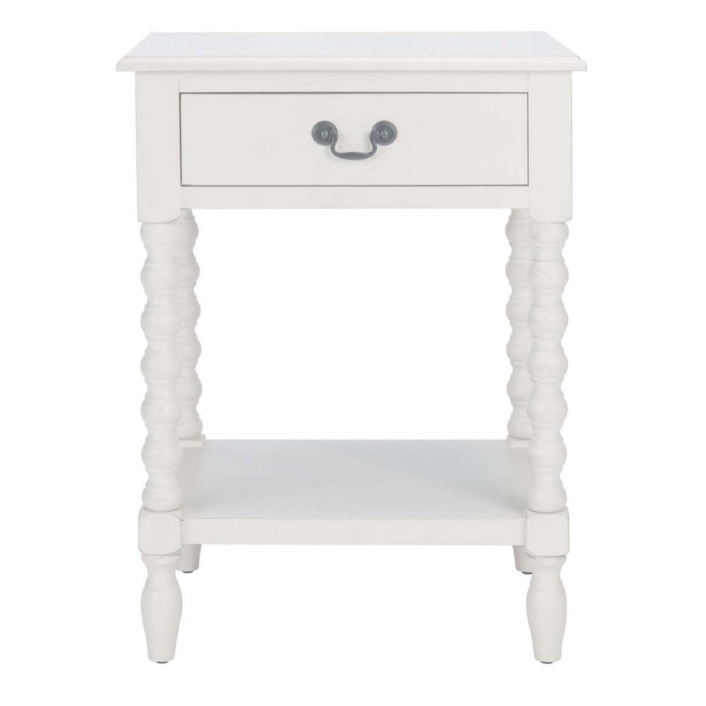 Safavieh Athena Accent Table-Distressed White