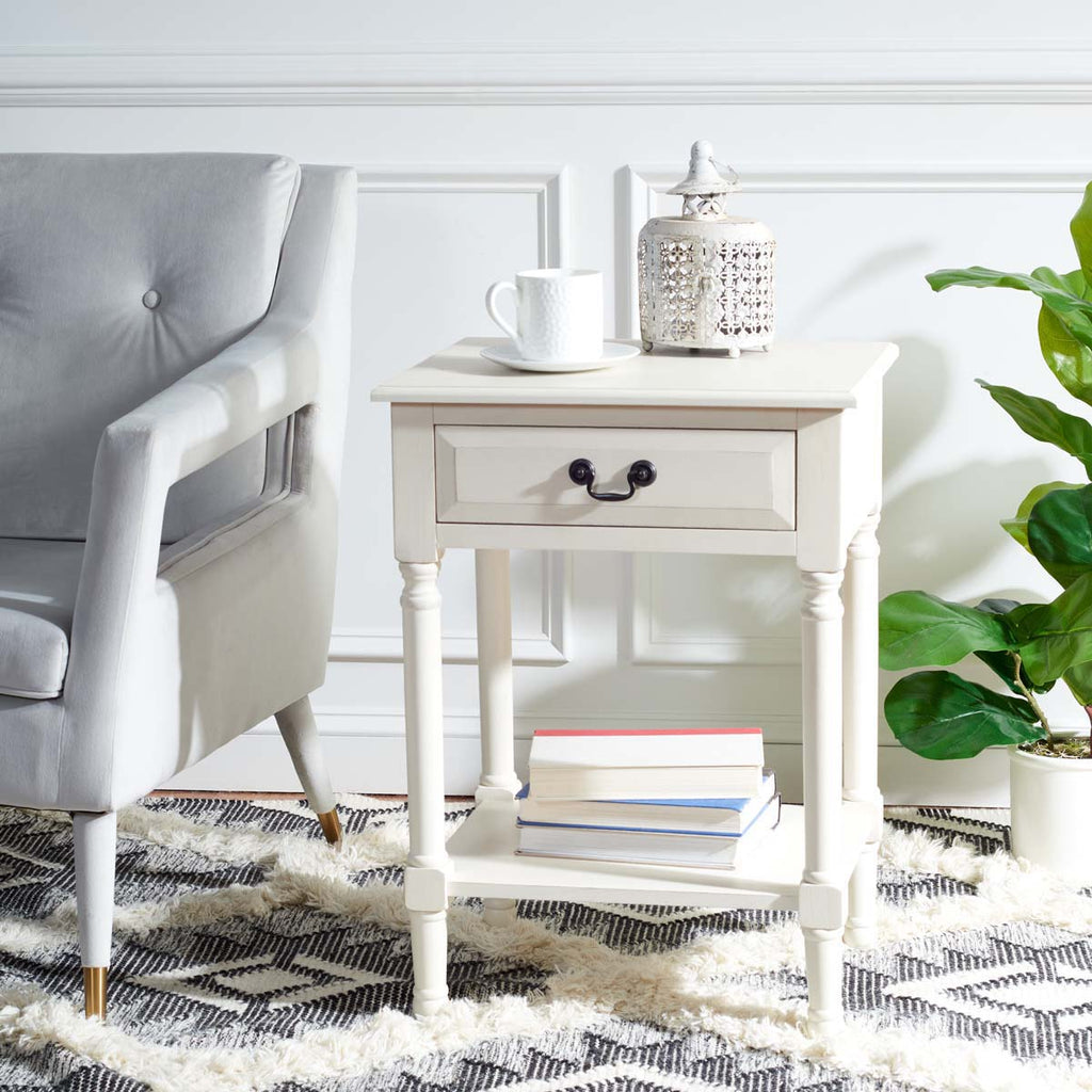 Safavieh Whitney 1 Drawer Accent Table - White