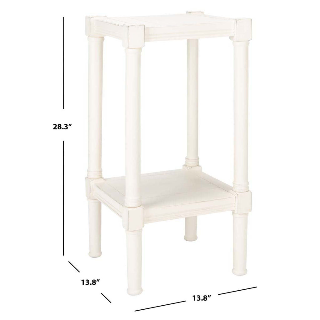 Safavieh Rafiki Square Accent Table-Distressed White