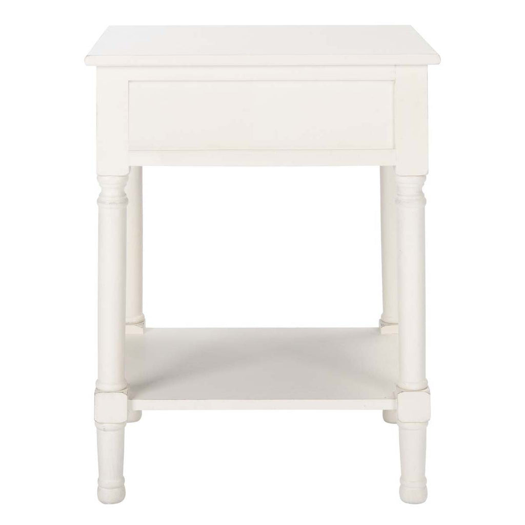 Safavieh Allura 1Drw Accent Table-Distressed White