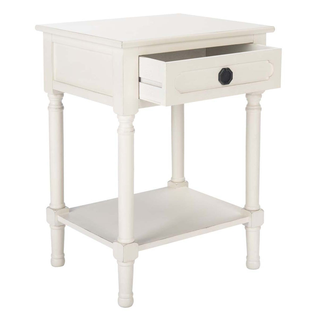 Safavieh Allura 1Drw Accent Table-Distressed White