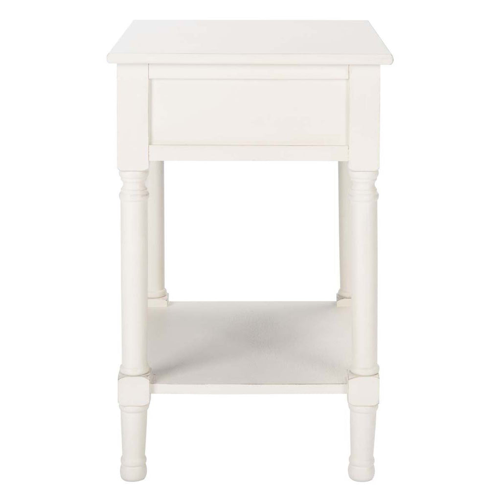 Safavieh Allura 1Drw Accent Table-Distressed White