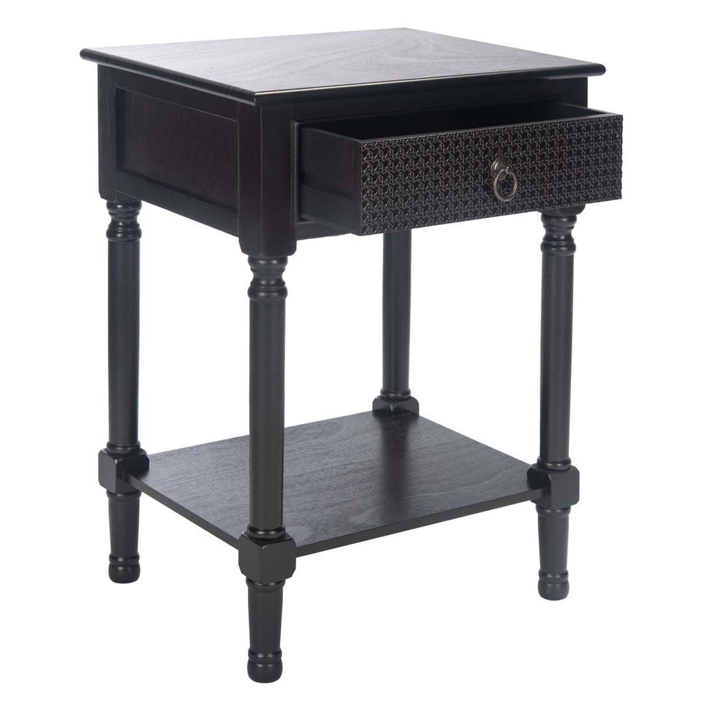 Safavieh Ha's 1Drw Accent Table -Black