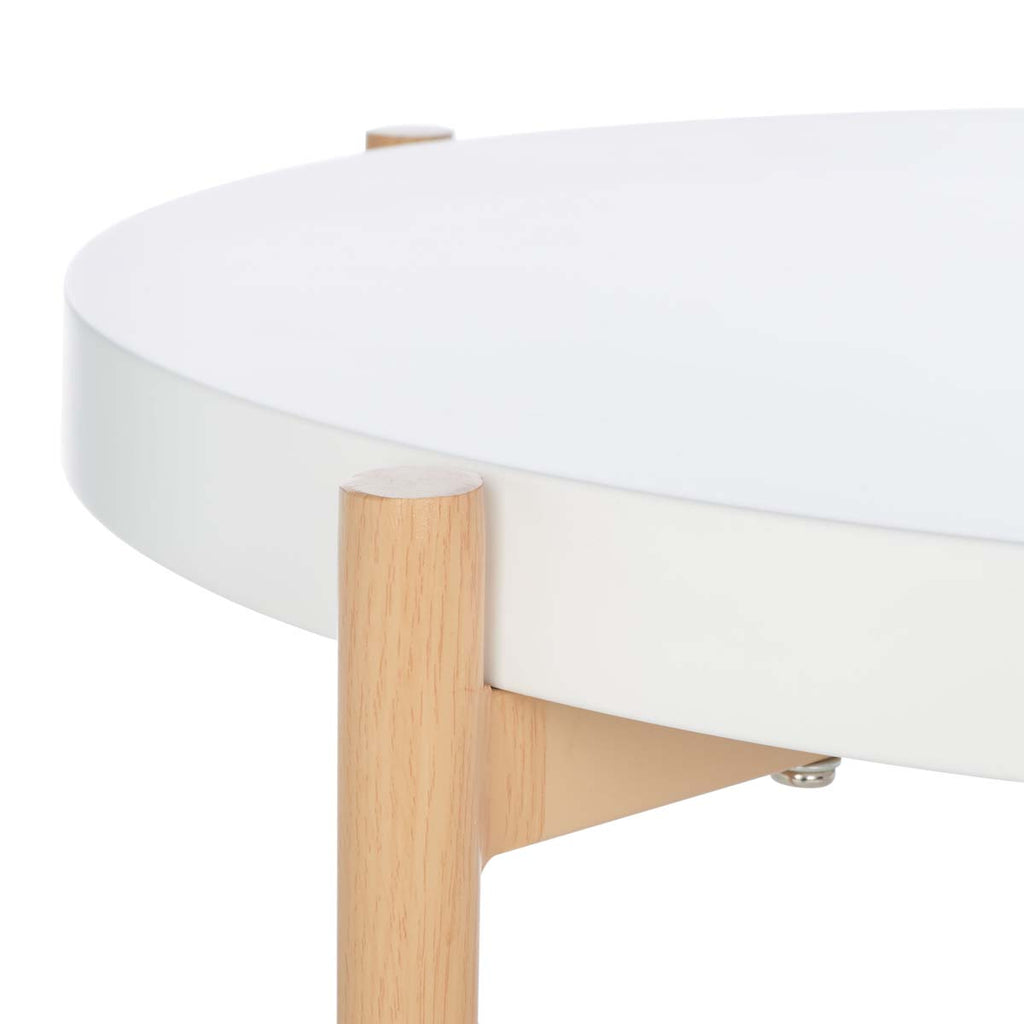 Safavieh Solara Accent Table - White / Gold