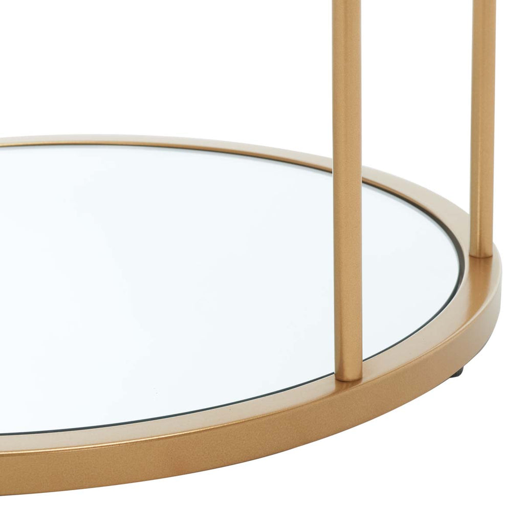 Safavieh Layta 3 Shelf Accent Table - Gold/Glass