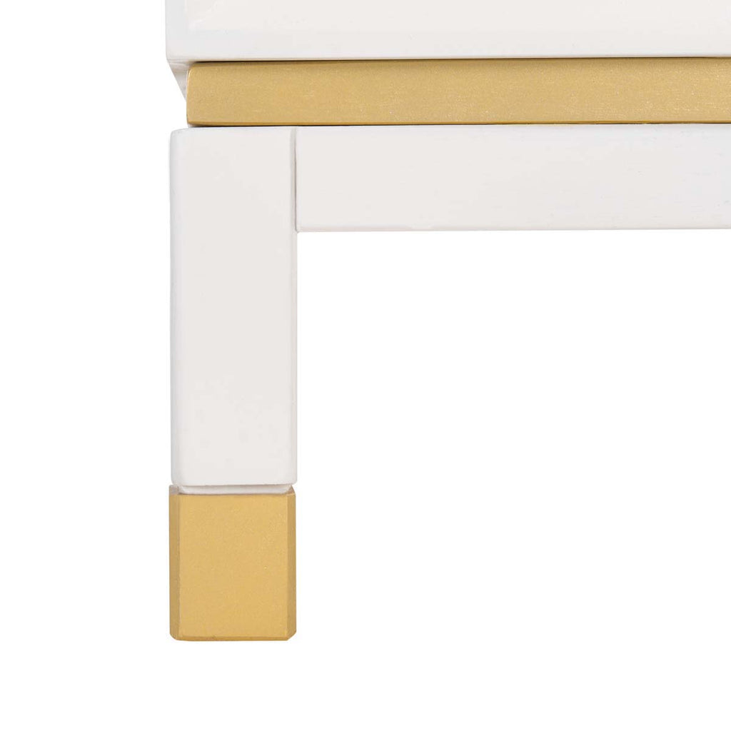 Safavieh Baskin 3 Drawer Accent Table - White