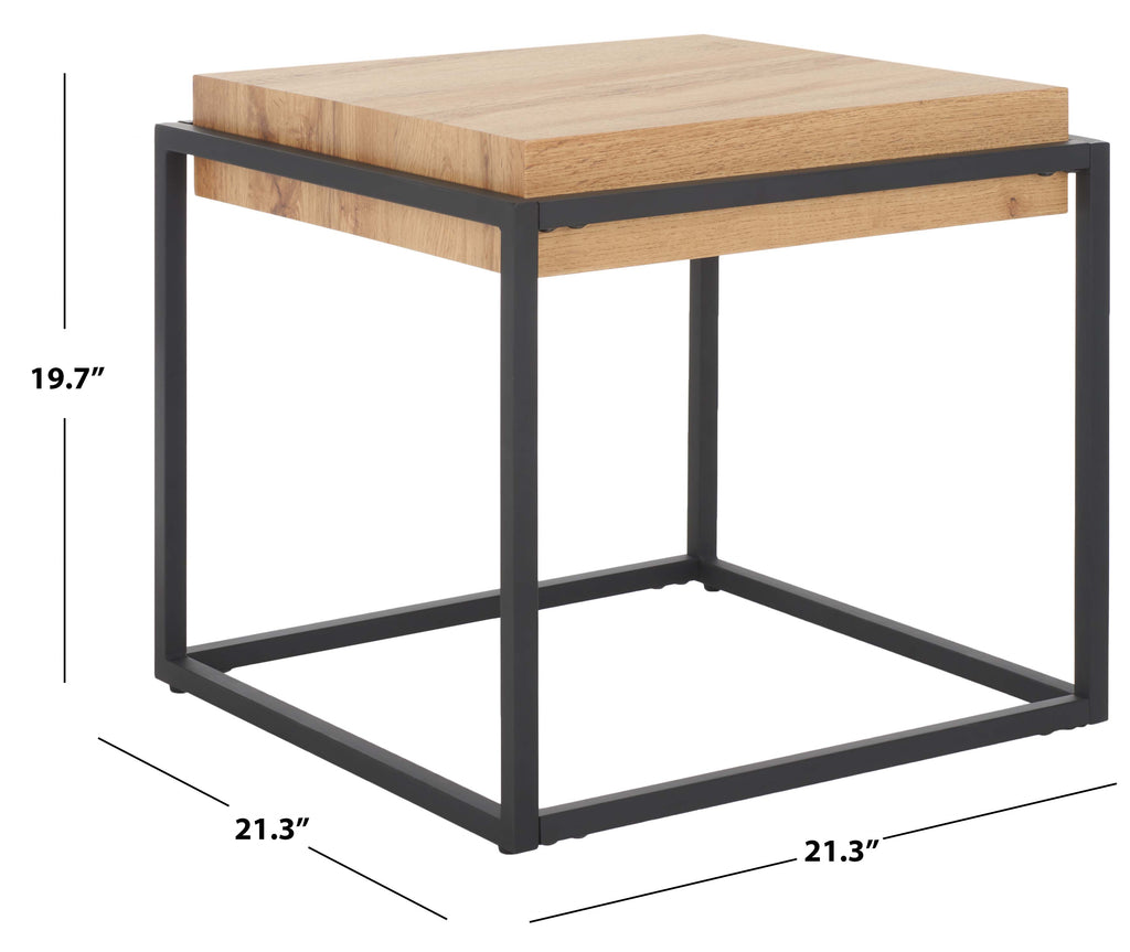 Safavieh Edgefield End Table - Natural / Black