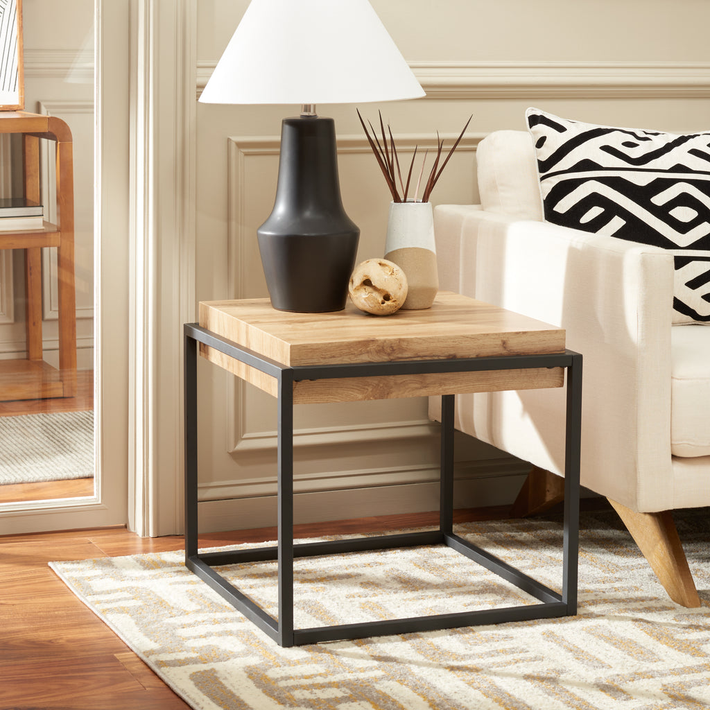 Safavieh Edgefield End Table - Natural / Black