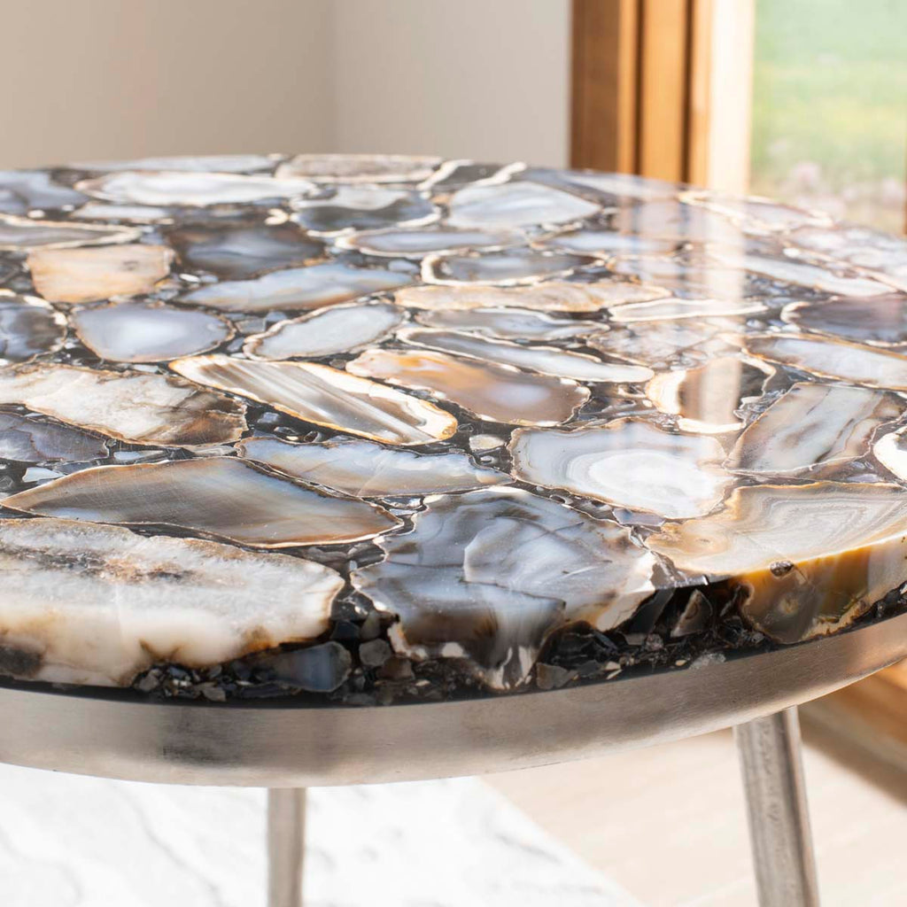 Safavieh Faryn Agate Round Accent Table