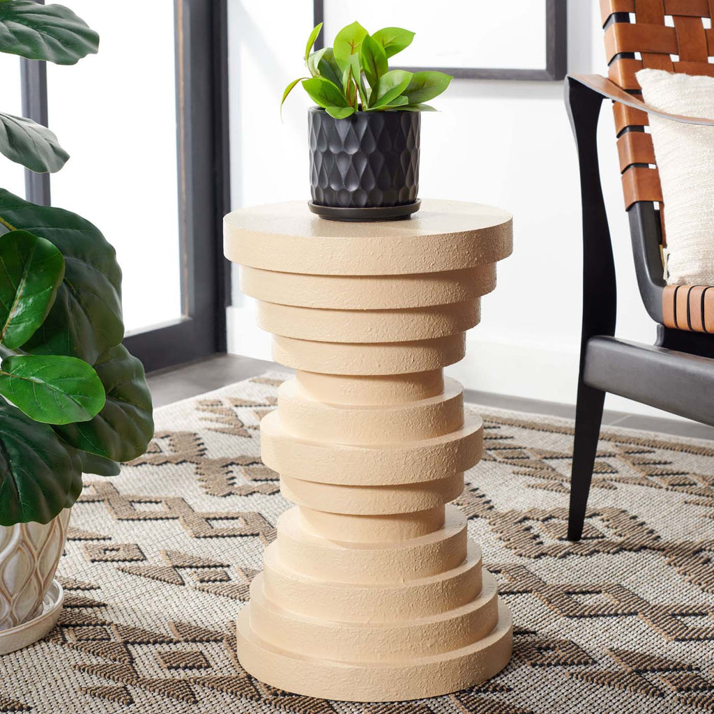 Safavieh Ali Accent Table - Creme