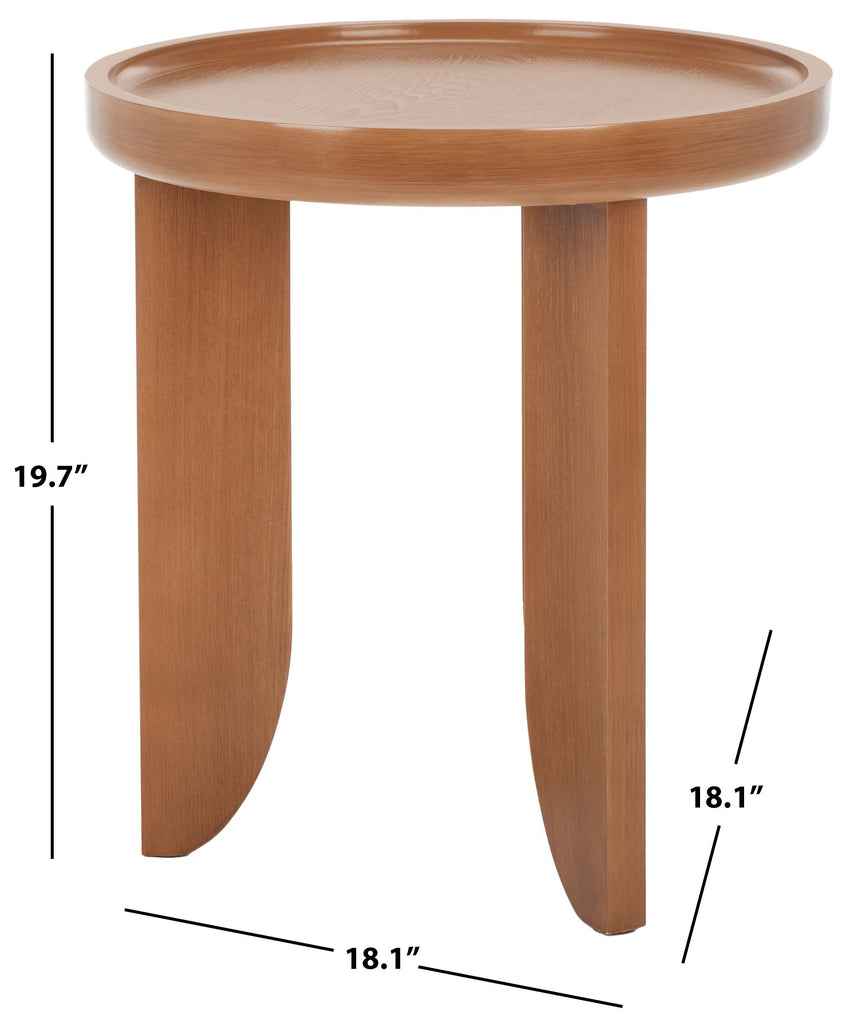 Safavieh Malyn Accent Table - Natural Brown