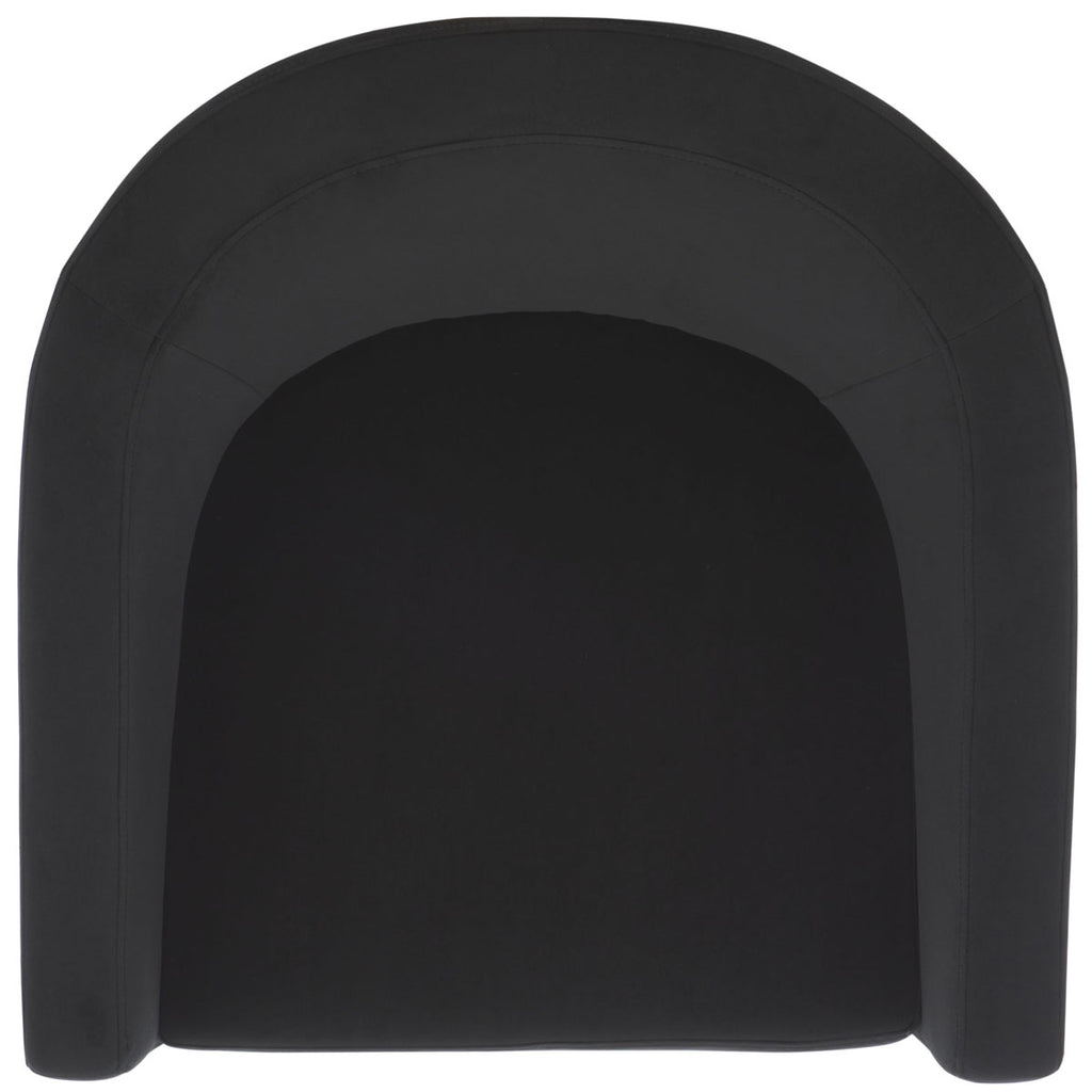 Safavieh Elysian Accent Chair - Black Velvet