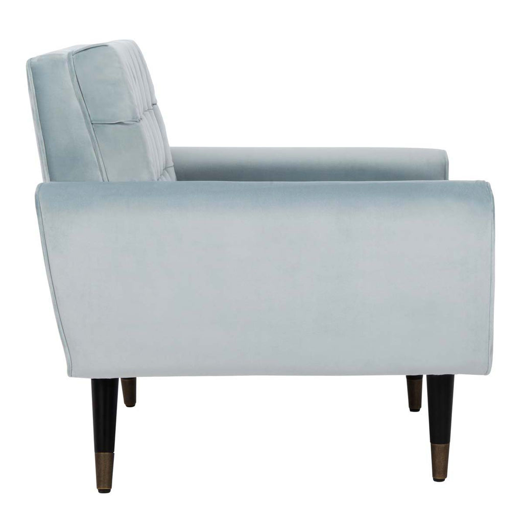 Safavieh Amaris Tufted Accent Chair - Slate Blue/Black