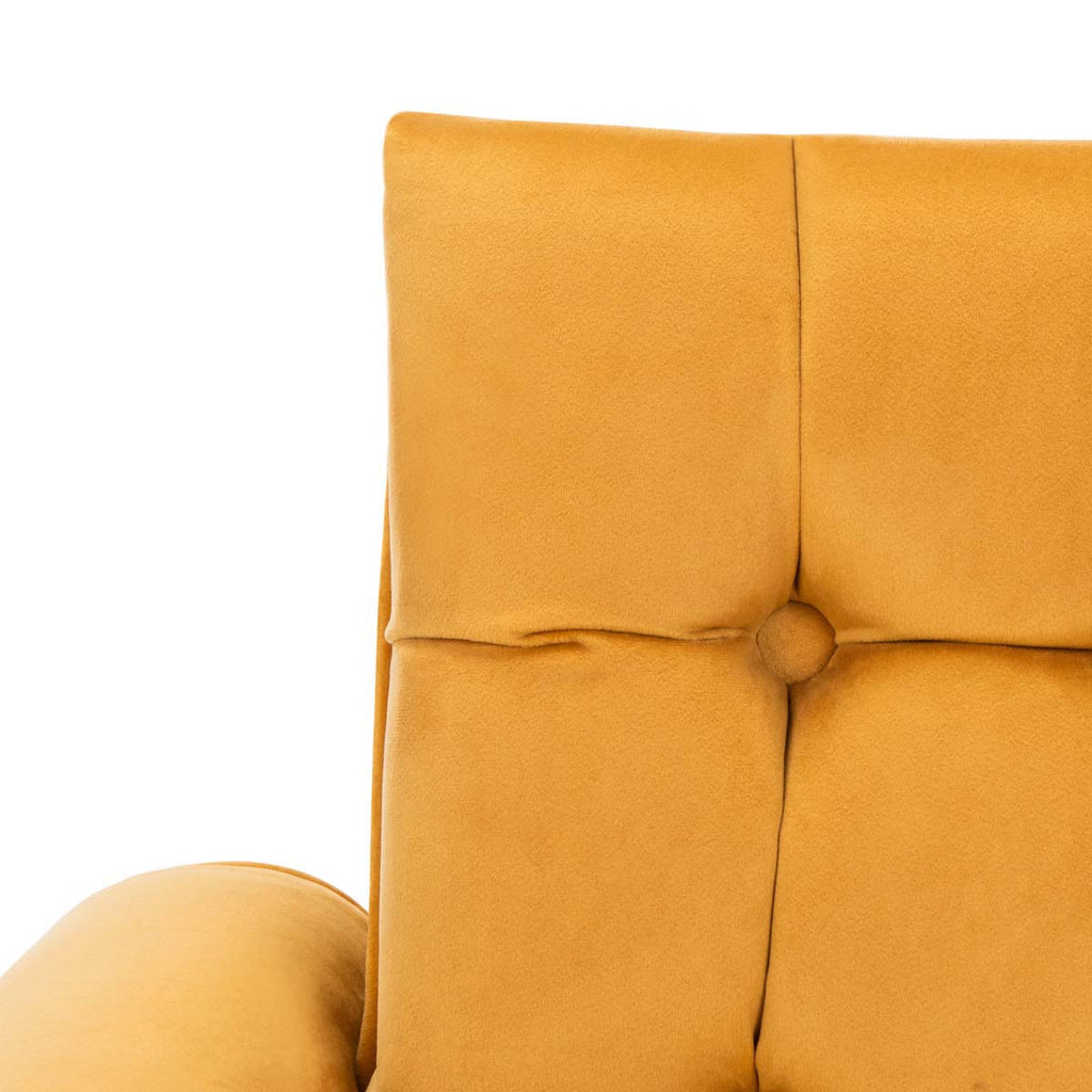 Safavieh Amaris Tufted Accent Chair - Marigold/Black