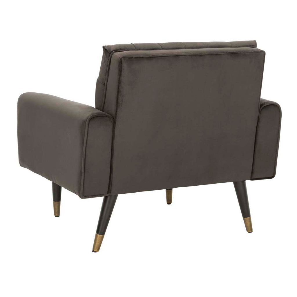 Safavieh Amaris Tufted Accent Chair - Shale/Black