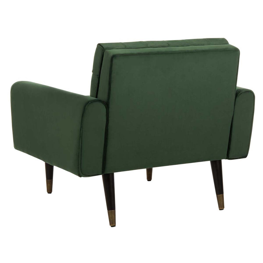 Safavieh Amaris Tufted Accent Chair - Forest Green/Black