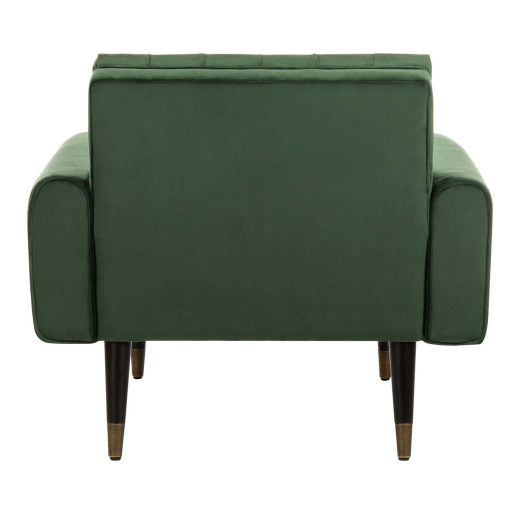 Safavieh Amaris Tufted Accent Chair - Forest Green/Black