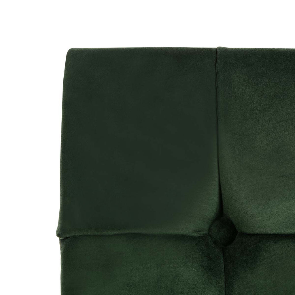 Safavieh Amaris Tufted Accent Chair - Forest Green/Black