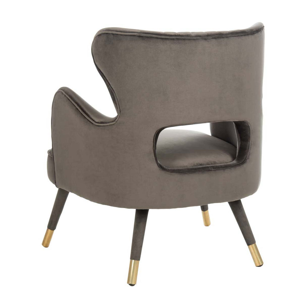 Safavieh Blair Wingback Accent Chair - Shale/Gold