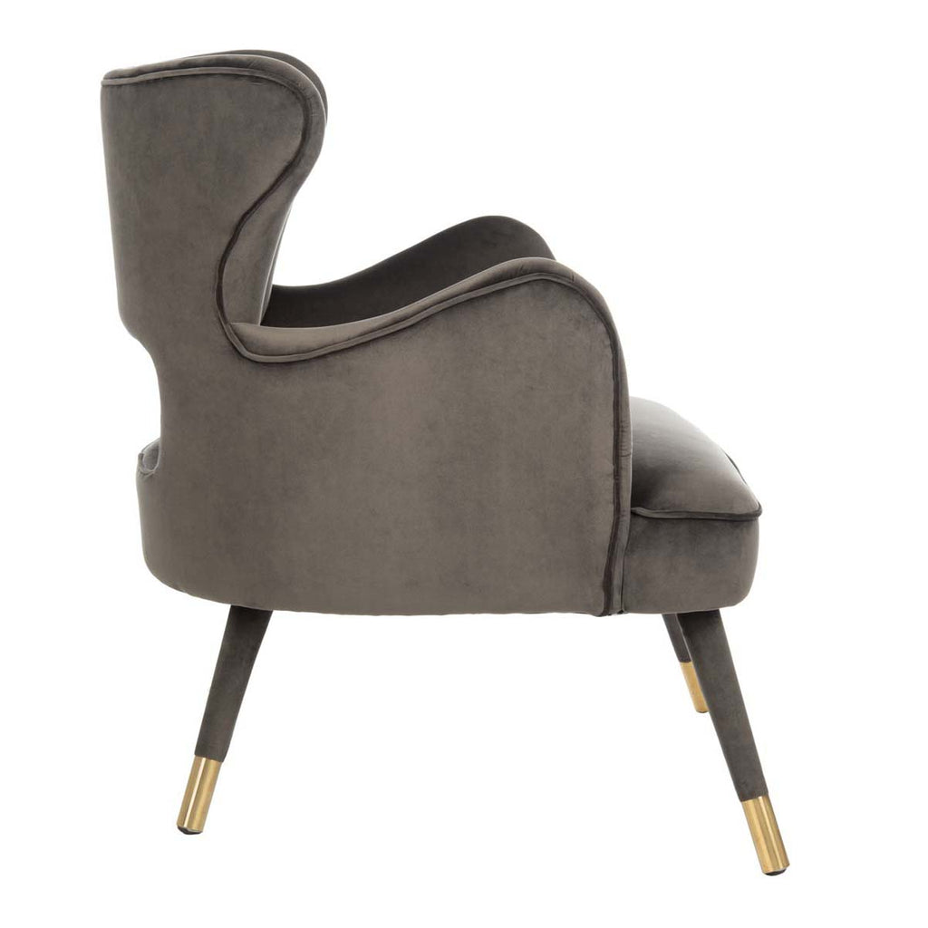 Safavieh Blair Wingback Accent Chair - Shale/Gold