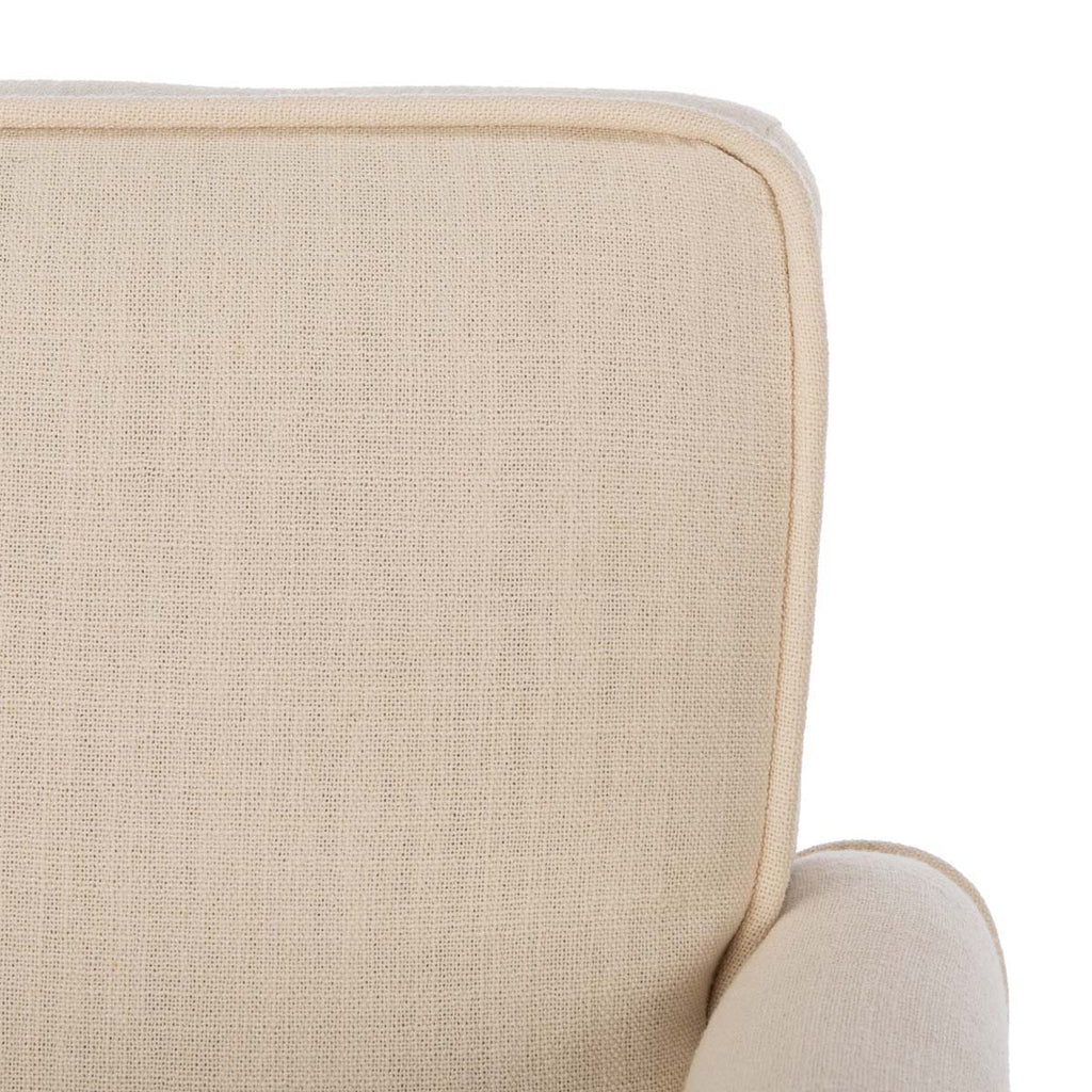 Safavieh Suri Mid Century Arm Chair- Bone Linen/White