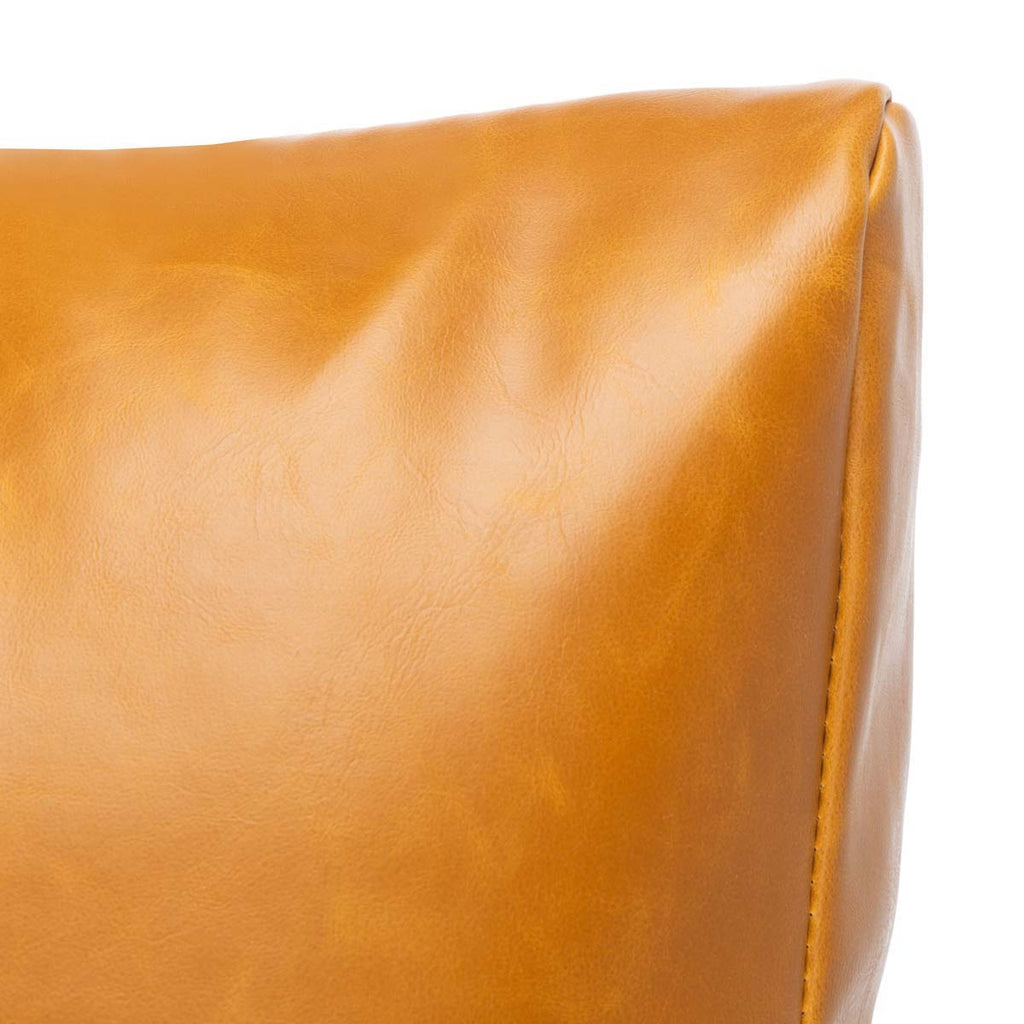 Safavieh Oslo Mid Century Arm Chair-Caramel/Natural