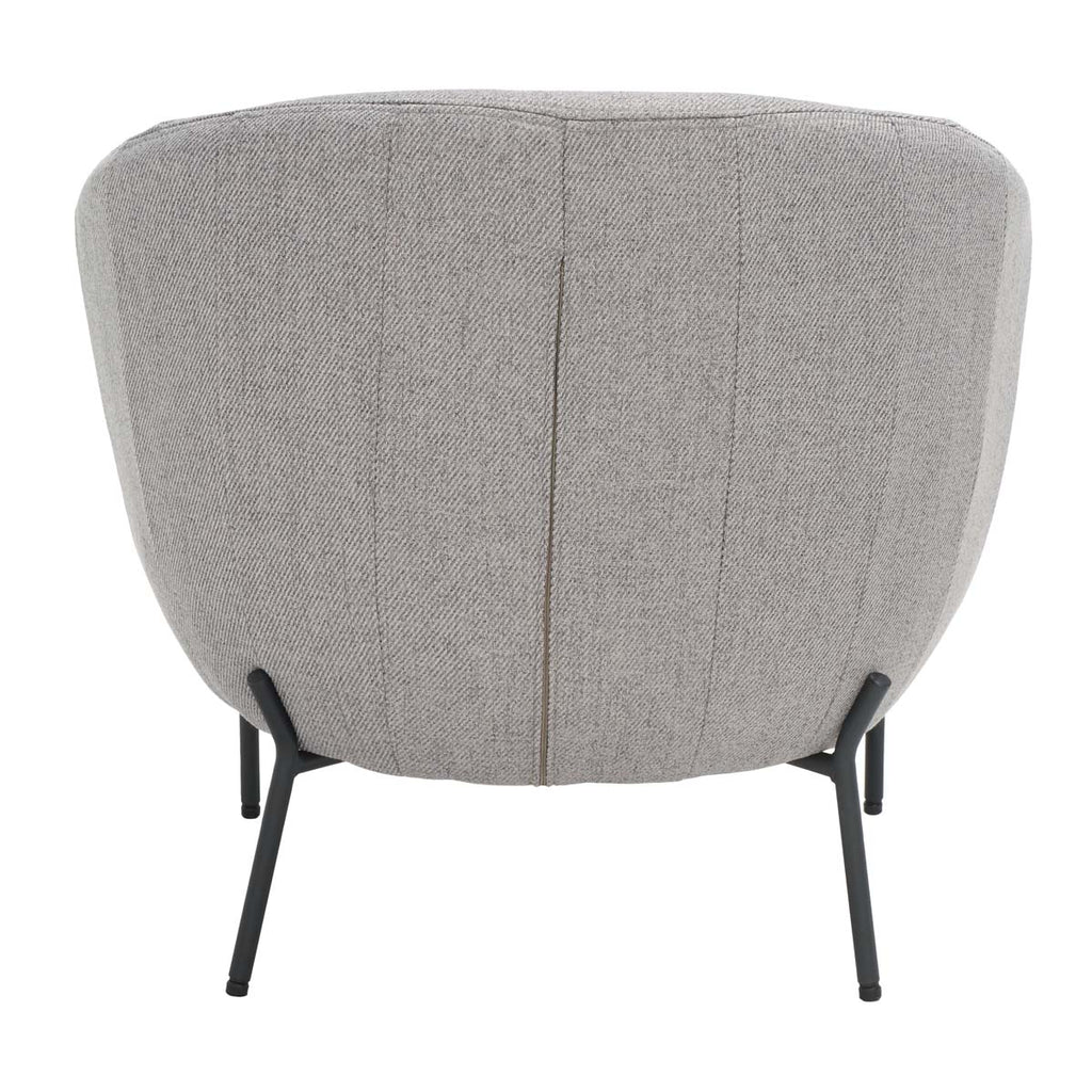 Safavieh Emmi Upholstered Accent Chair - Grey / Black