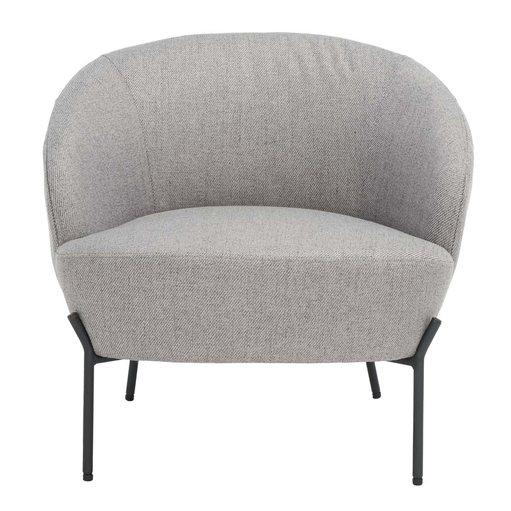 Safavieh Emmi Upholstered Accent Chair - Grey / Black