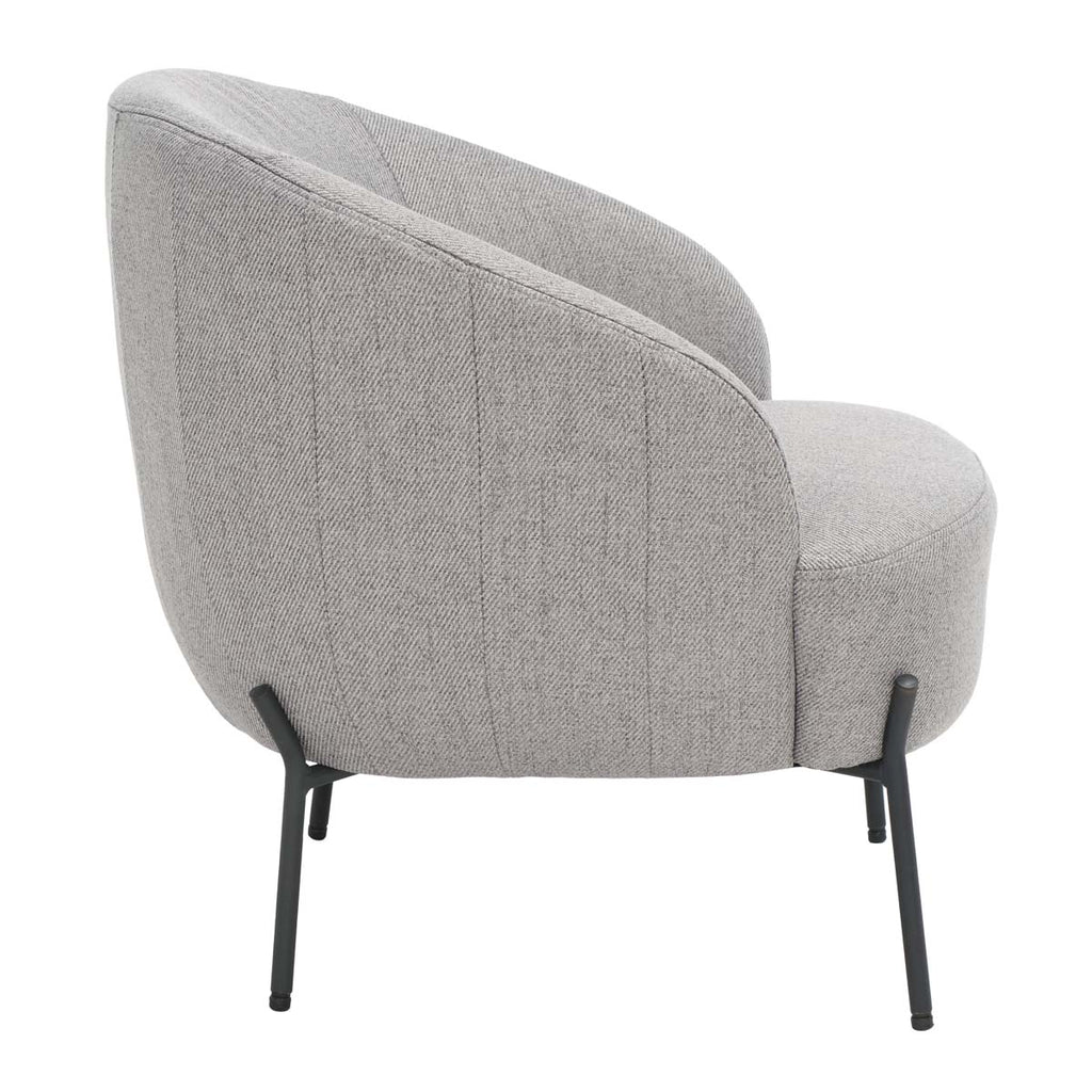 Safavieh Emmi Upholstered Accent Chair - Grey / Black