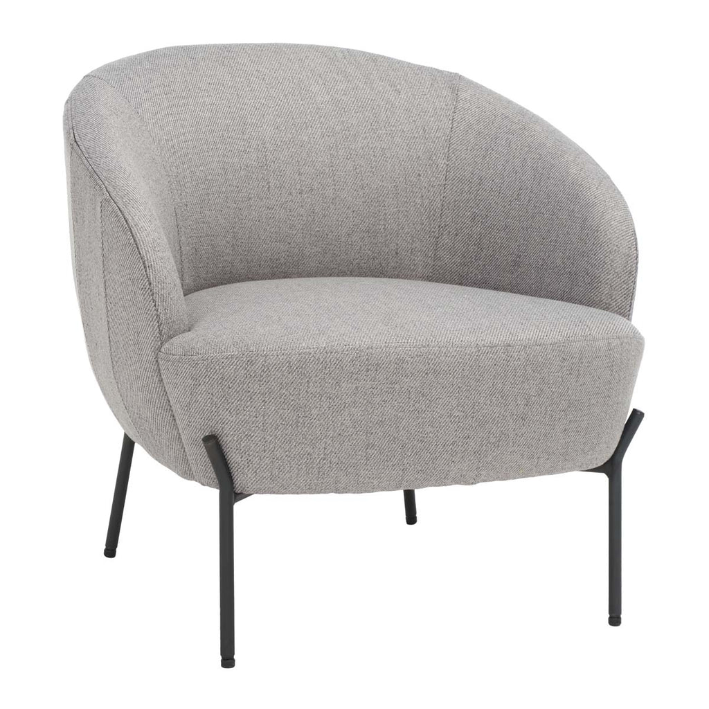 Safavieh Emmi Upholstered Accent Chair - Grey / Black