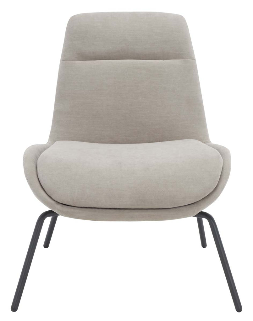 Safavieh Bridger Accent Chair - Light Grey / Black