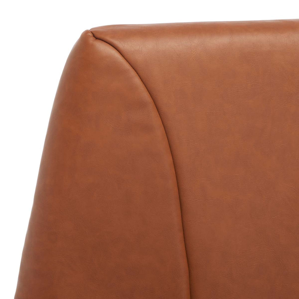 Safavieh Auggie Arm Chair - Cognac / Black