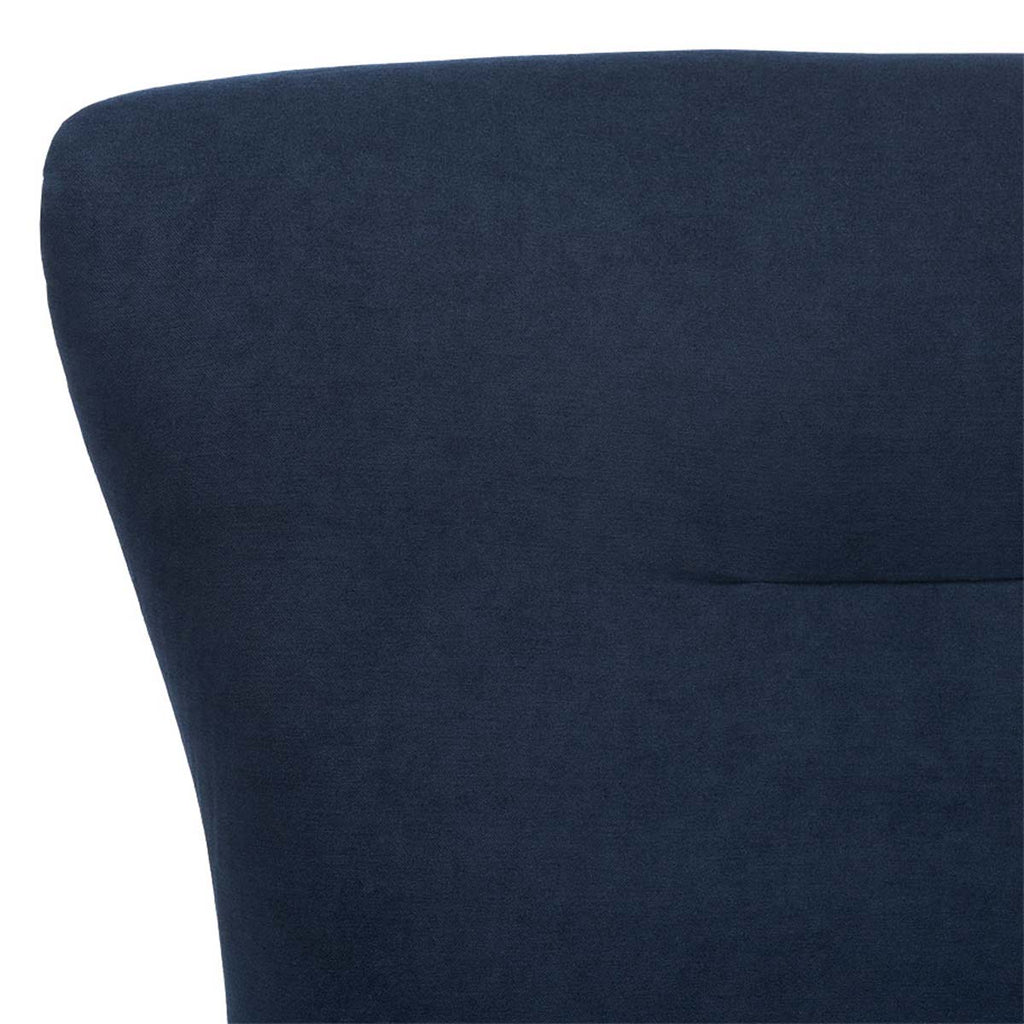 Safavieh Geonna Upholstered Arm Chair - Navy / Black