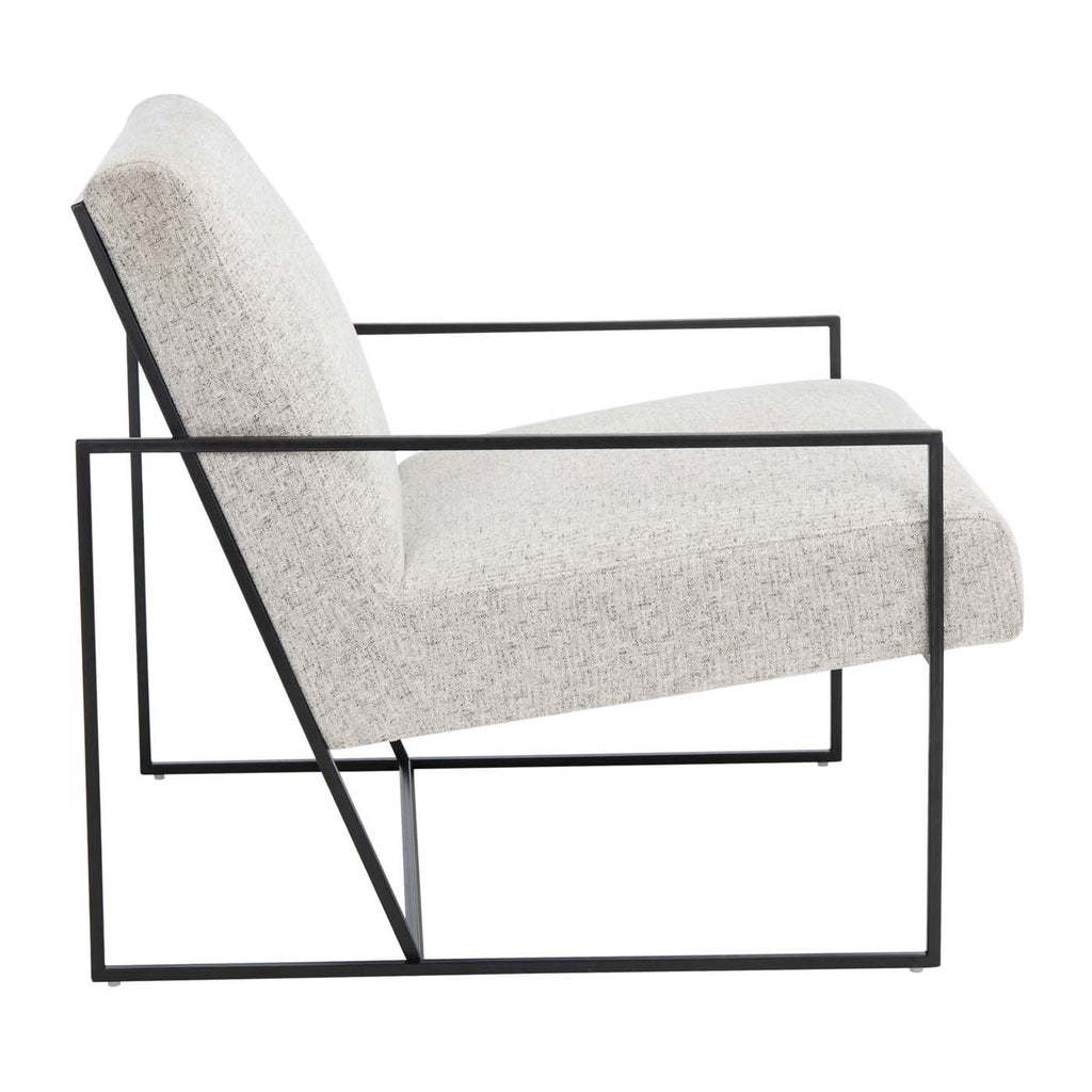 Safavieh Atheris Arm Chair - Light Grey / Black