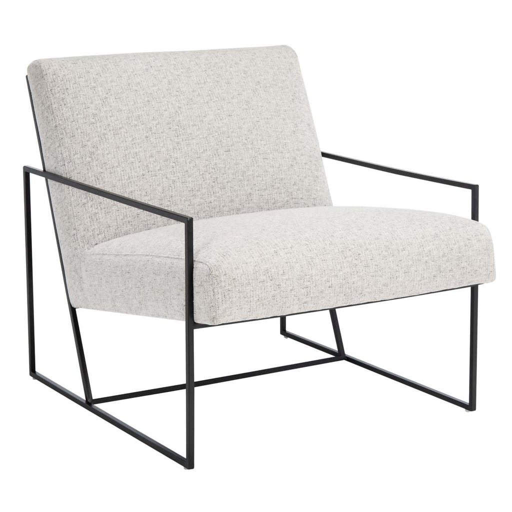 Safavieh Atheris Arm Chair - Light Grey / Black