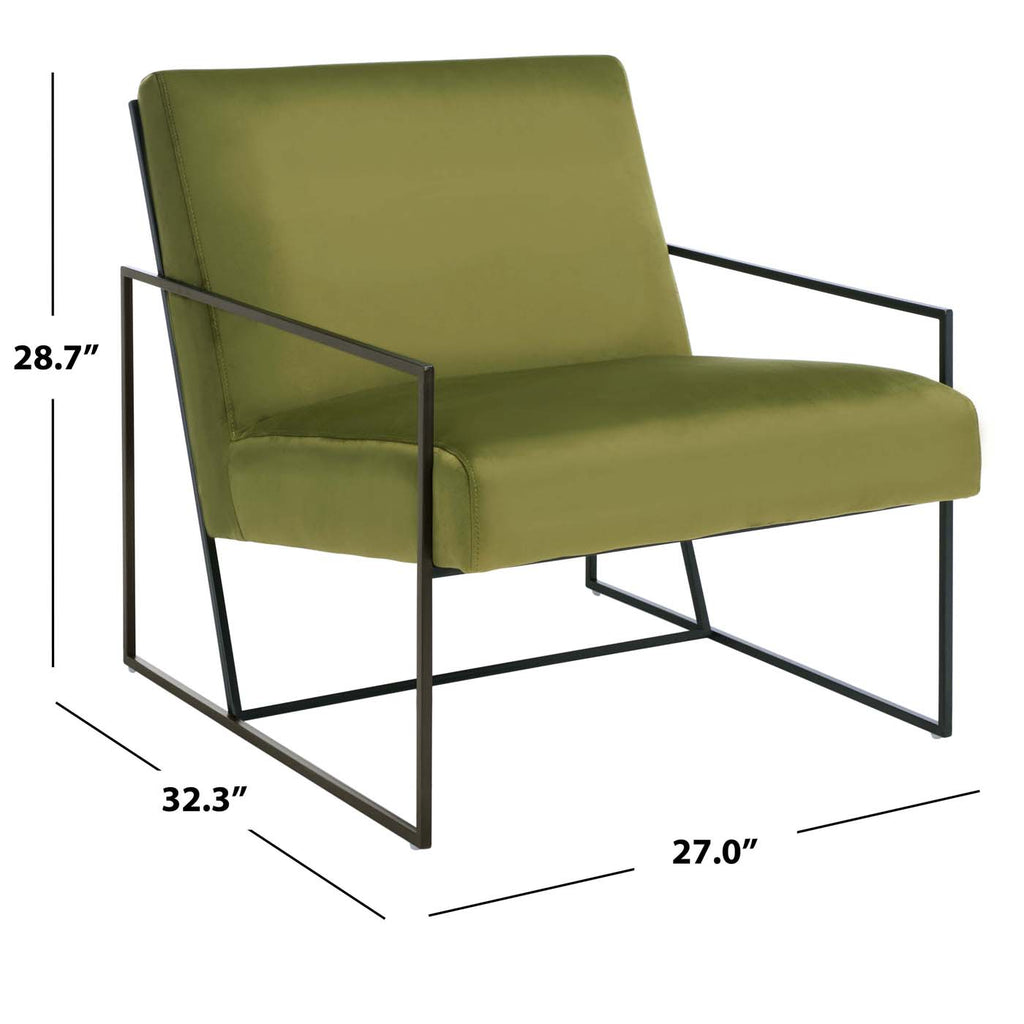 Safavieh Atheris Arm Chair - Green / Black