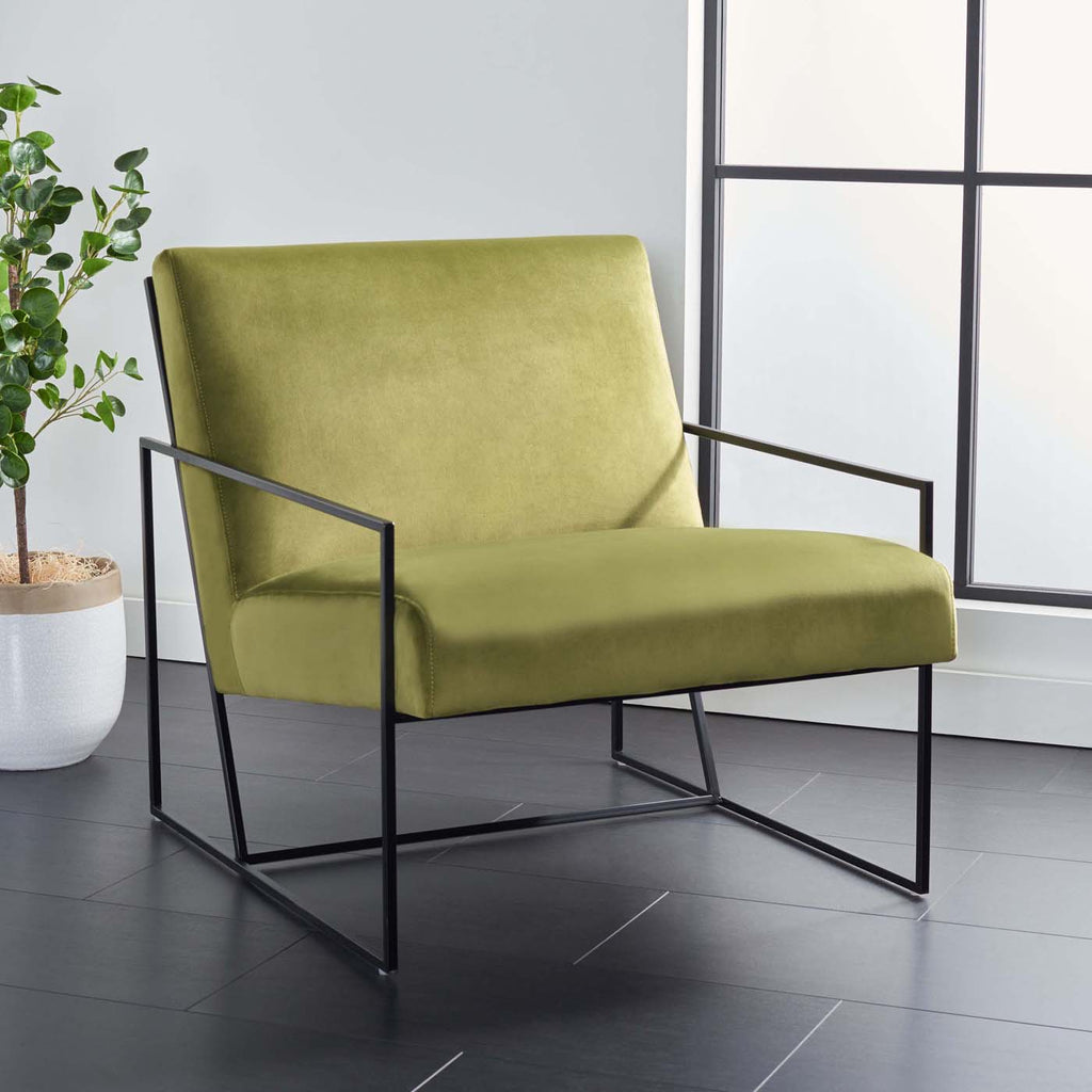 Safavieh Atheris Arm Chair - Green / Black