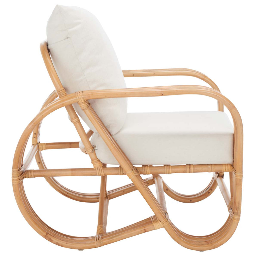 Safavieh Beia Accent Chair - Natural / White