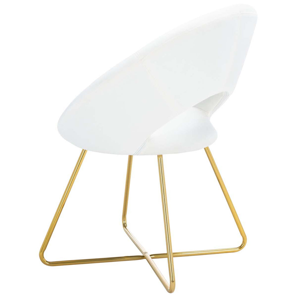 Safavieh Aliena Accent Chair - Ivory / Gold