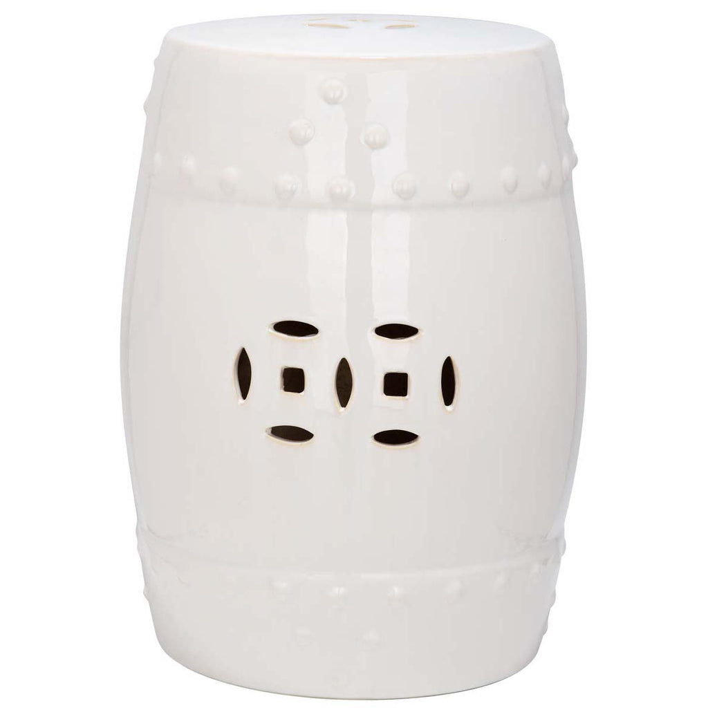 Safavieh Cream Modern Ming Garden Stool