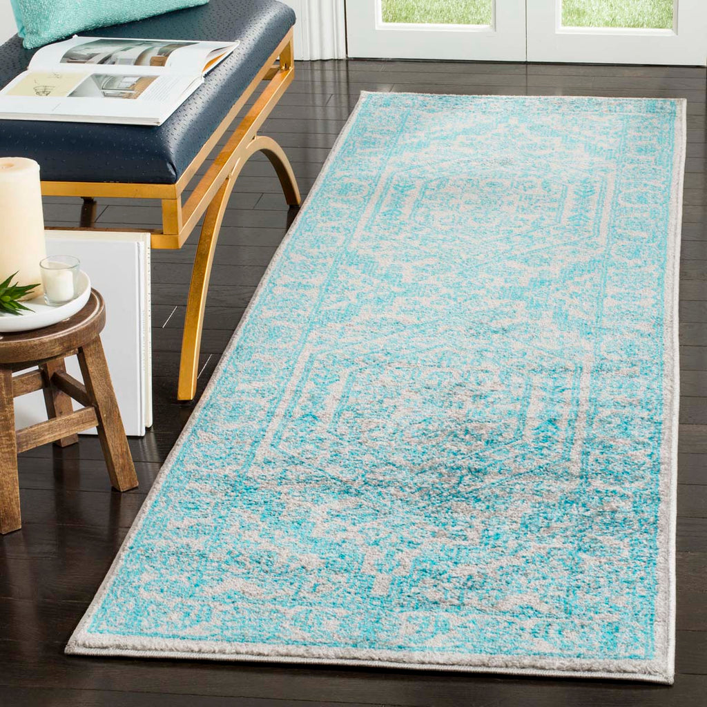 Safavieh Adirondack Rug Collection ADR108L - Light Grey / Teal