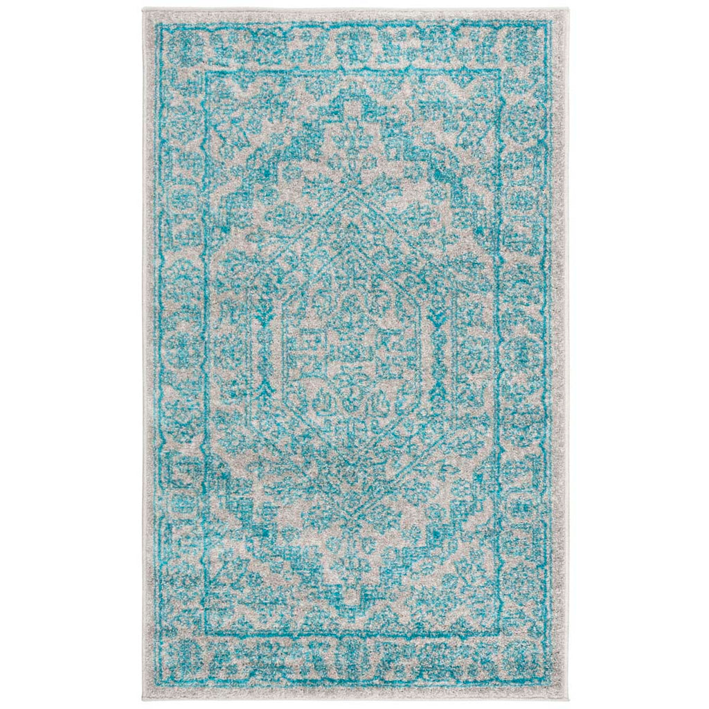 Safavieh Adirondack Rug Collection ADR108L - Light Grey / Teal