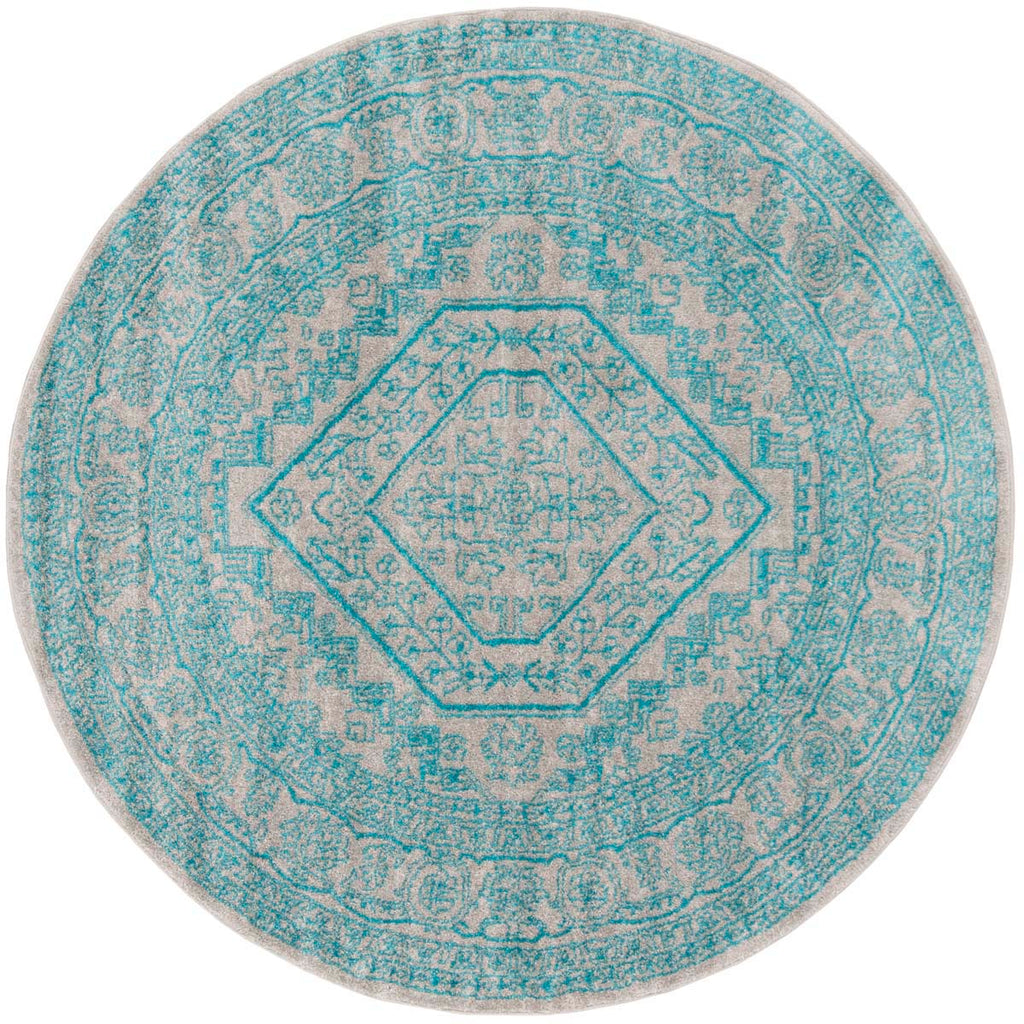 Safavieh Adirondack Rug Collection ADR108L - Light Grey / Teal