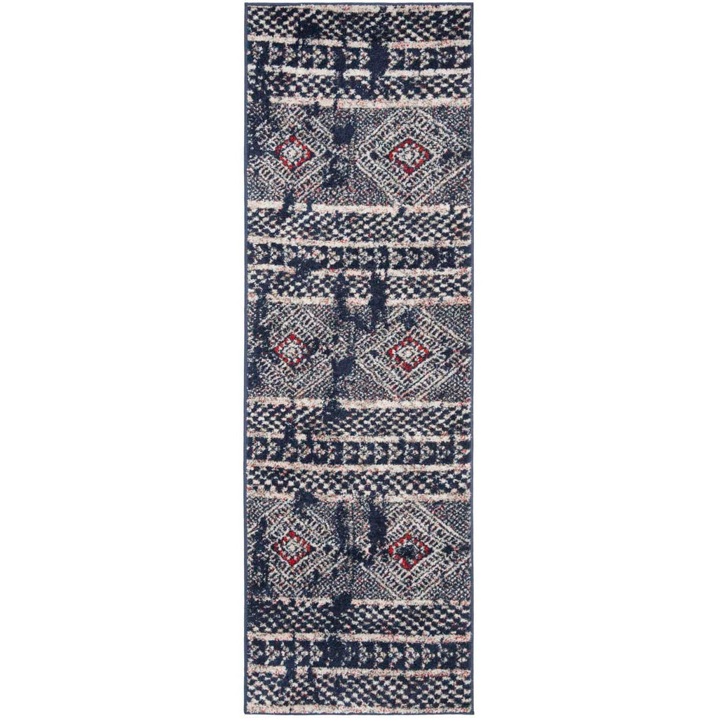 Safavieh Adirondack Rug Collection ADR202N - Navy / Light Grey